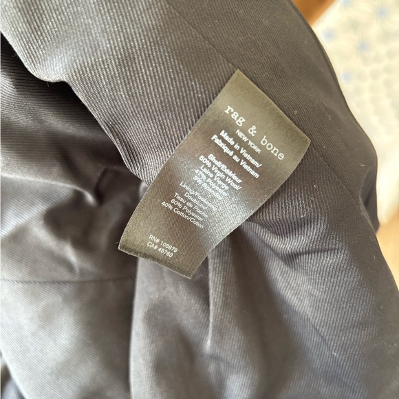 new Rag and Bone Nancy peak lapel blazer jacket in camel natural ponte - Picture 8 of 8